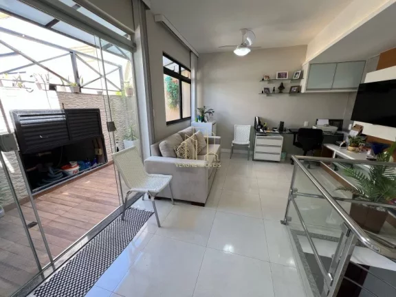 Imagem Excelente cobertura vista mar decorada com três suítes e área gourmet a venda na Pituba
