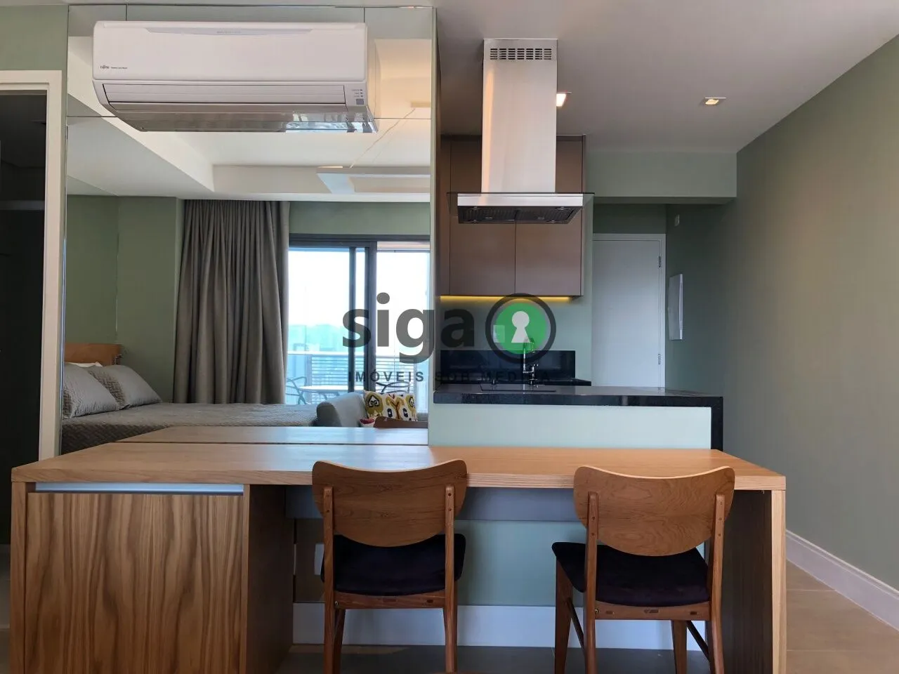 Imagem Apartamento 1 quarto, 1 vaga de garagem, 43m², para locação Brooklin - São Paulo/SP