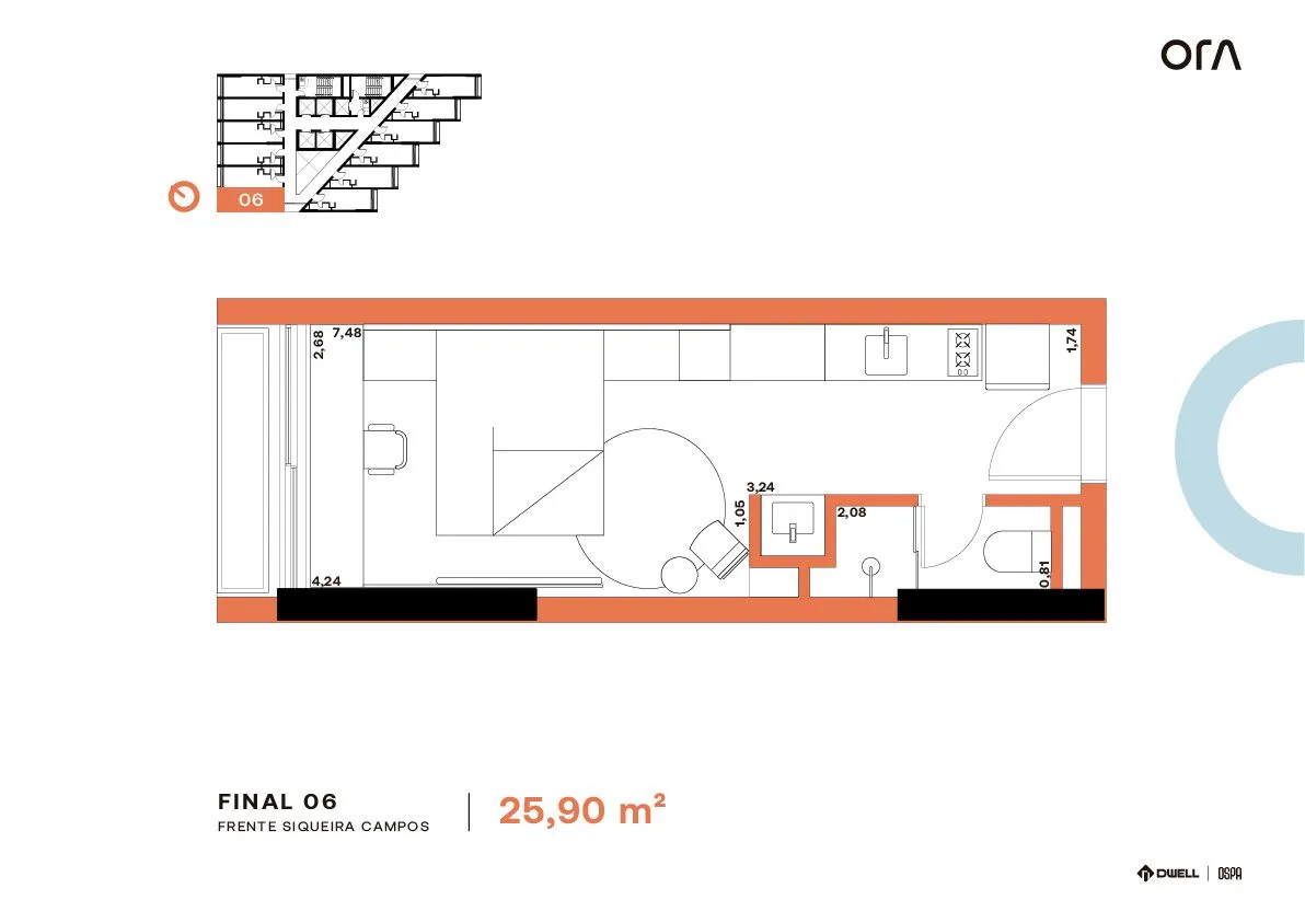 Imagem Studio à venda em Porto Alegre, Centro Histórico, com 1 quarto, 24.9m2