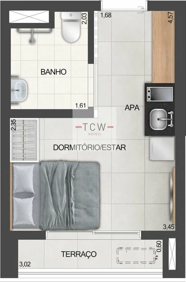 Imagem Apartamento-Studio-para-Venda-em-Moema-Sao-Paulo-SP