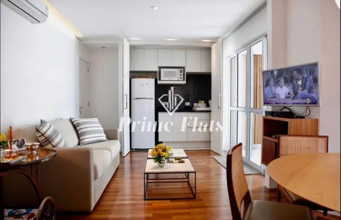 Imagem Flat disponível para venda no Estanconfor Villa Olímpia, com 100m², 1 dormitório e 2 vagas de garagem