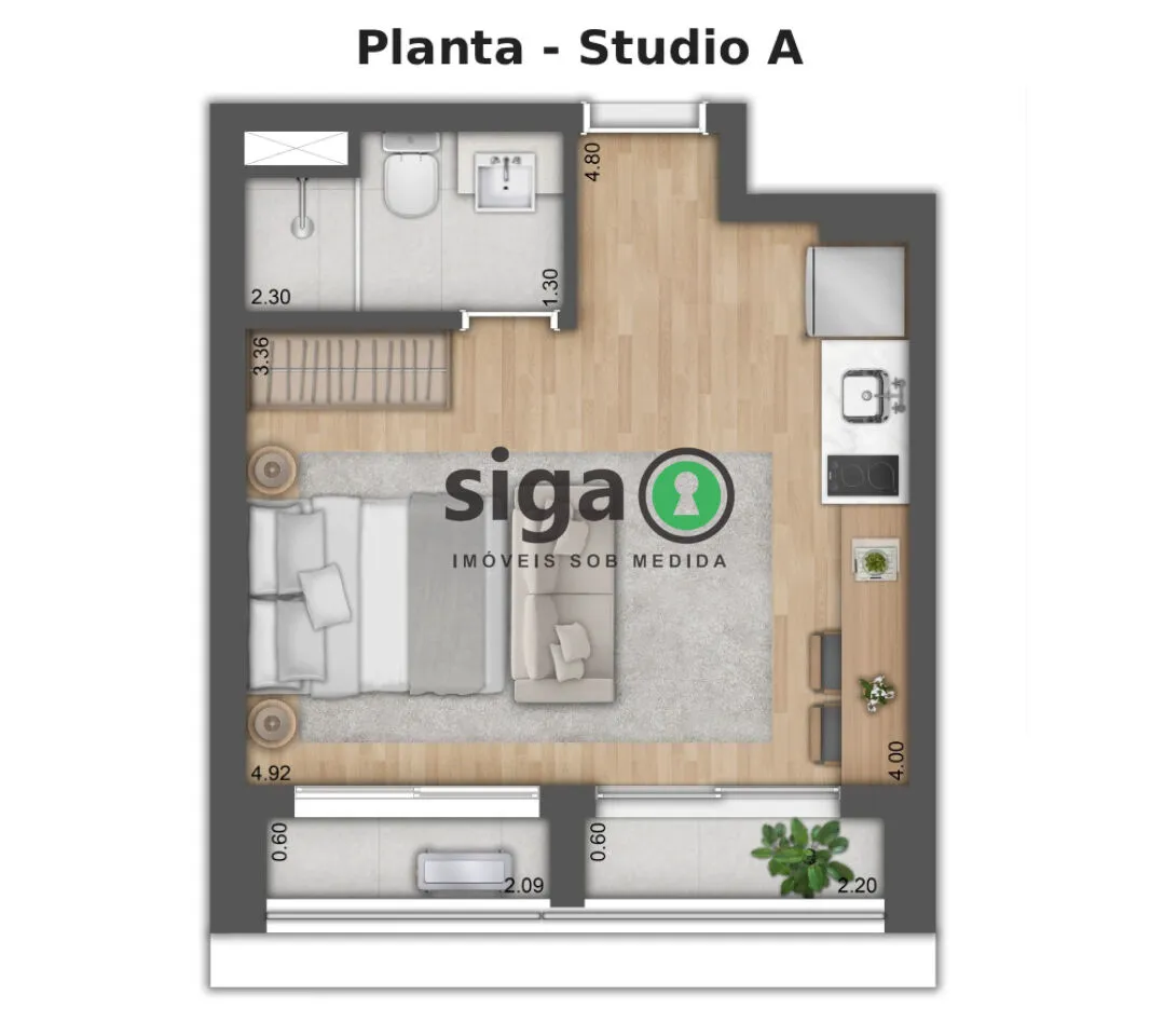 Foto do imóvel Studio à venda nos Jardins - O endereço mais desejado de São Paulo.