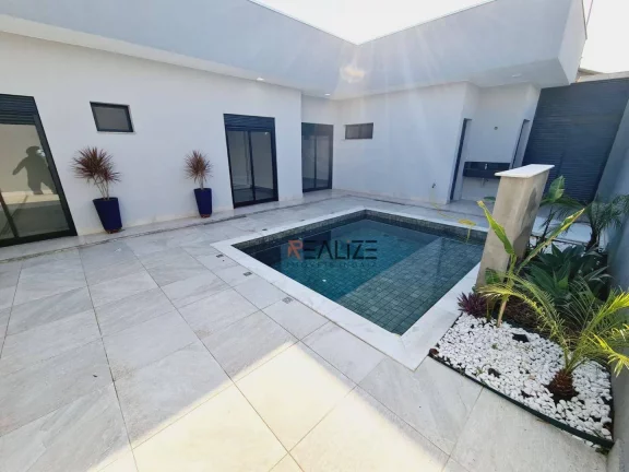 Imagem Casa moderna com 3 suítes e escritório à venda, 235 m² por R$ 2.250.000 - Condomínio Maria Dulce - Indaiatuba/SP