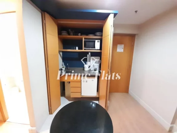 Imagem Flat disponível para locação no Transamerica Executive Jardins, com 32m², 1 dormitório e 1 vaga
