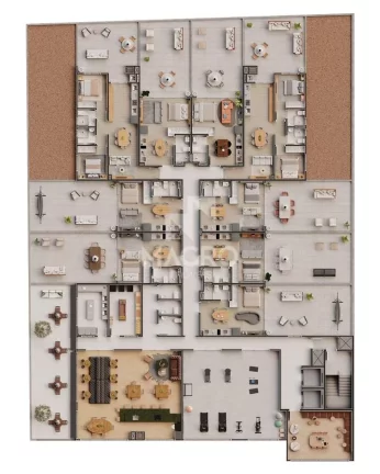 Imagem Apartamento | 2 quartos (1 suíte) | Boulevard 500 | Nova Brasília | 67m²