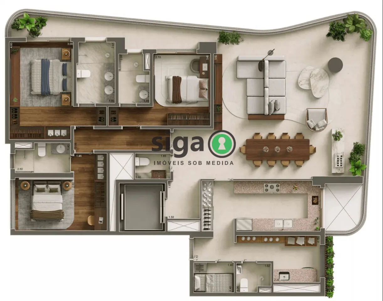 Imagem Apartamento à venda no Paraíso de 182 m² com 3 suítes e 3 vagas - São Paulo