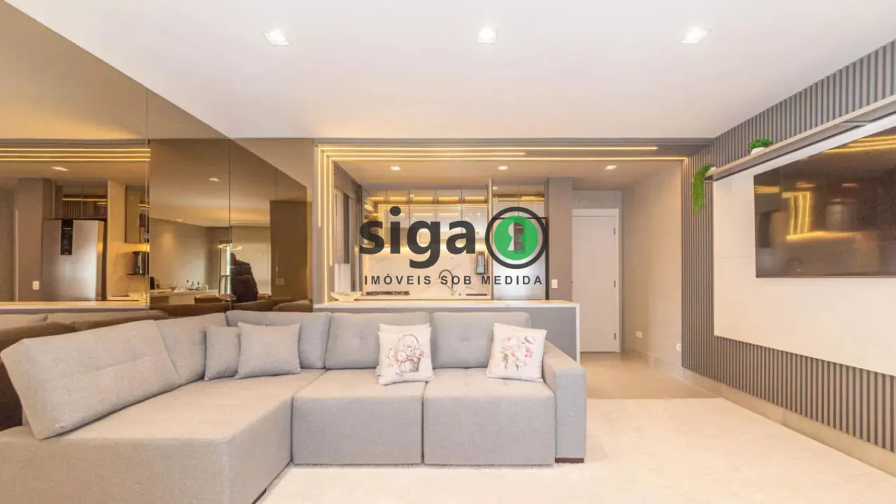 Imagem Apartamento com 2 dormitórios à venda no Brooklin - São Paulo - SP - Mobiliado