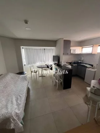 Imagem Flat disponível para venda no Hotel Paulista Wall Street na Bela Vista, com 55m², 1 dormitório e 1 vaga de garagem