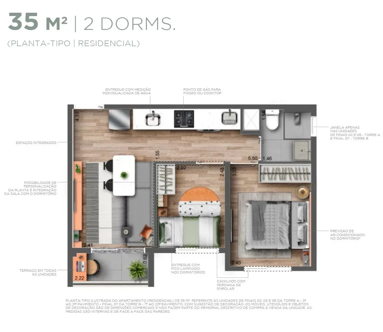Imagem Apartamento para Venda em São Paulo, Perdizes, 2 dormitórios, 2 banheiros