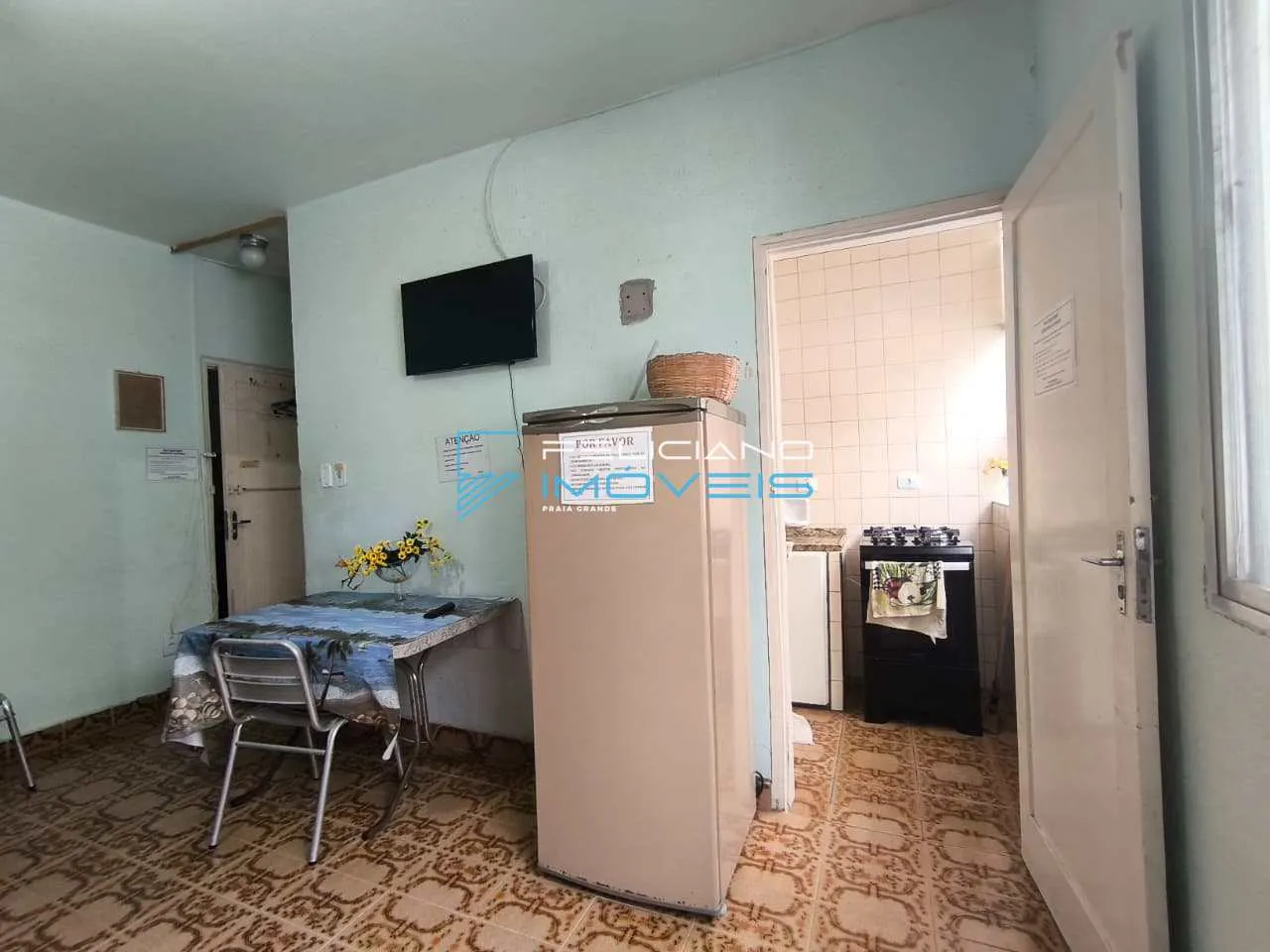 Imagem Kitnet com 1 quarto, Canto do Forte, Praia Grande - R$ 230 mil, Cod: 7341