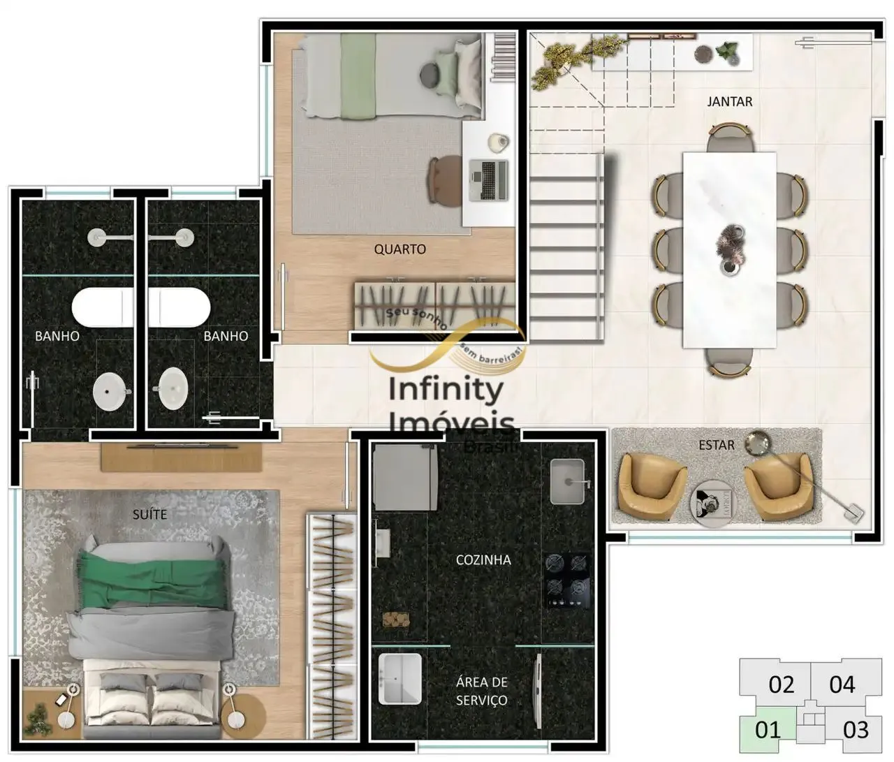 Imagem CARBON SANT ANTONIO - VOLUME - Apartamento à venda no bairro Santo Antônio - Belo Horizonte/MG