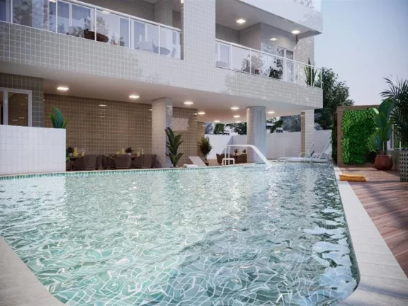 Imagem Apartamento com 2 dormitórios à venda, 76 m² por R$ 364.300,00 - Mirim - Praia Grande/SP