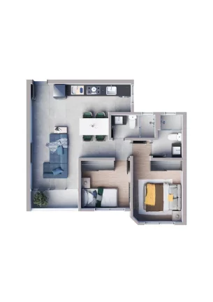 Imagem Apartamentos 02 Quartos, sendo 01 suíte - São Luiz