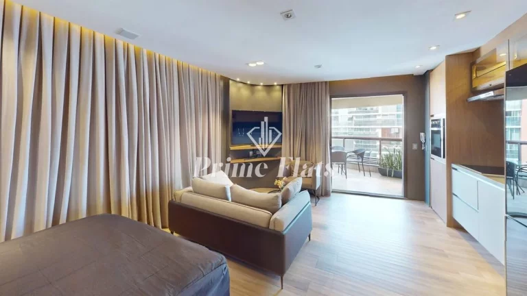Imagem Flat disponível para locação no Cyrela by Pininfarina, com 49m², 1 dormitório e 1 vaga