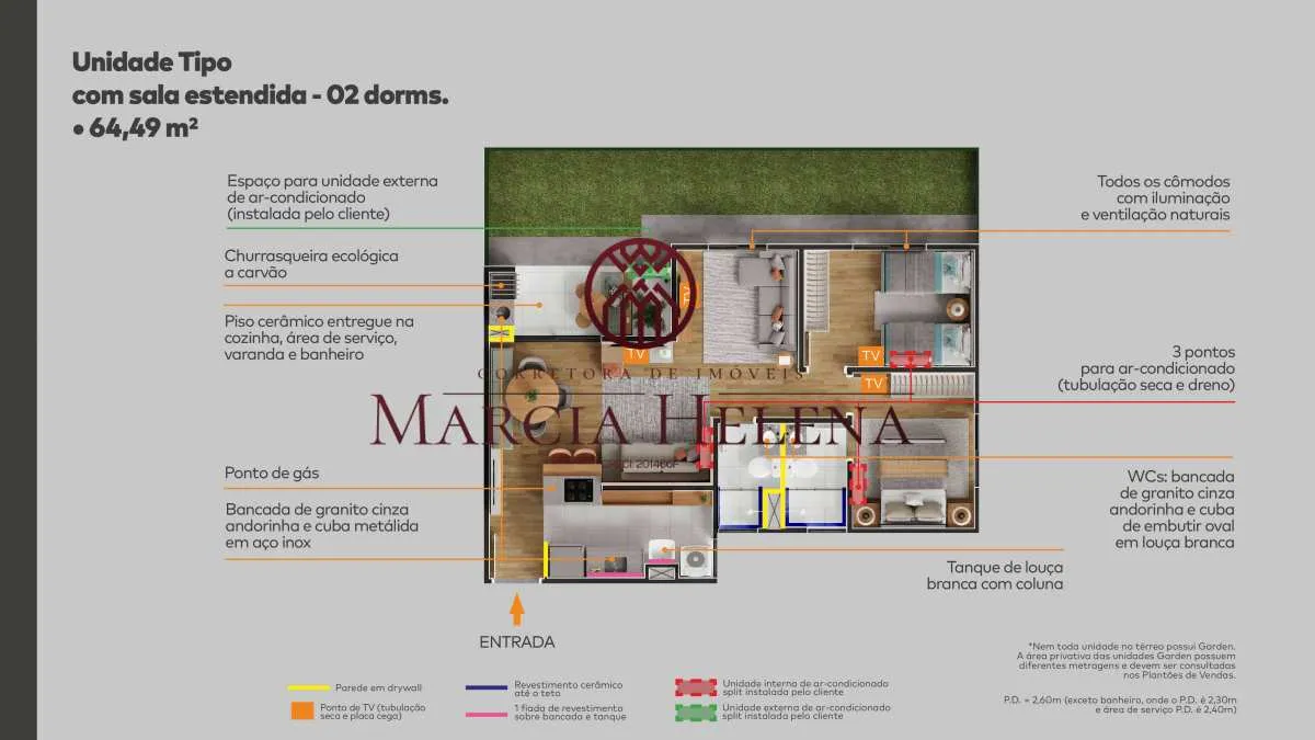 Imagem Apartamento à venda em Campinas, Bonfim, com 3 quartos, 64,49 mm2