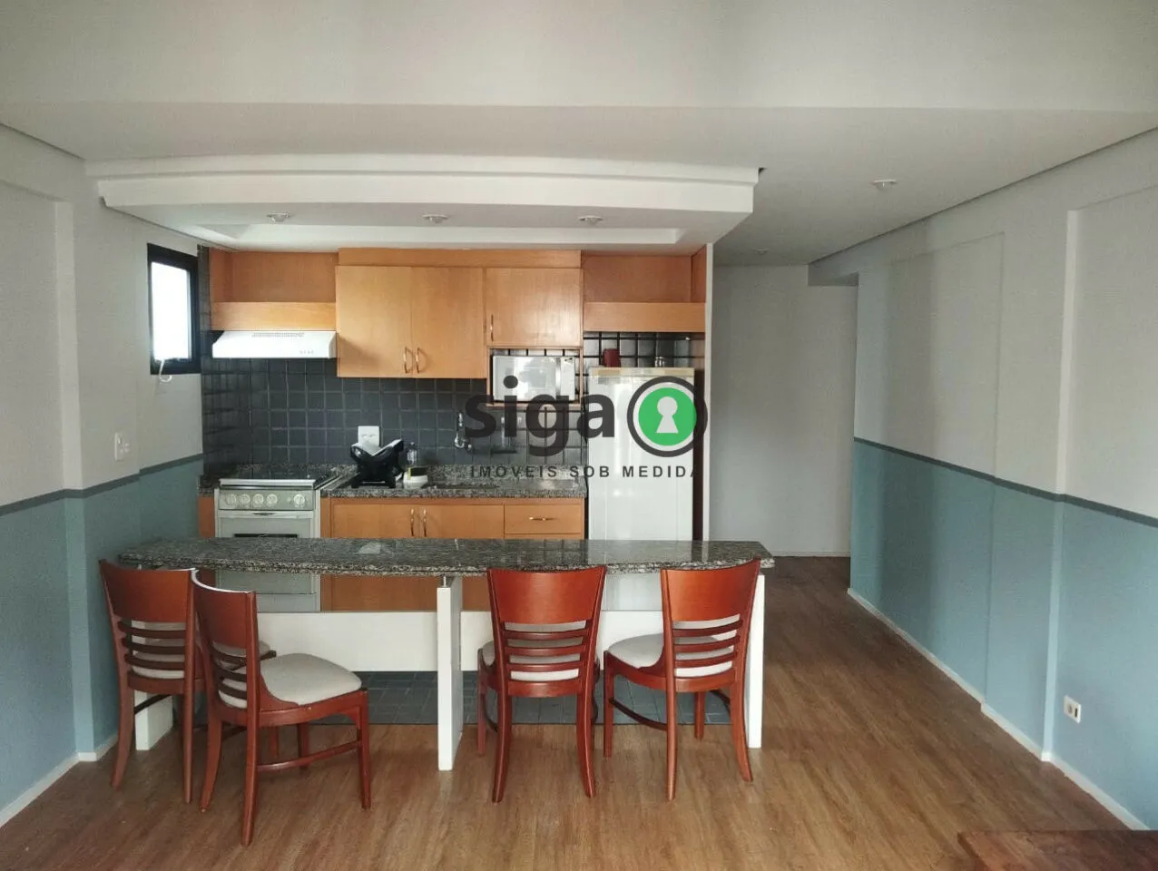 Imagem Apartamento Mobiliado em Moema com 1 Dormitório e 1 Vaga.