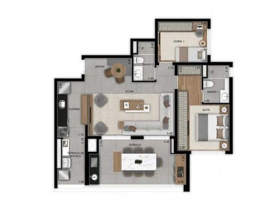 Imagem Apartamento com 3 Quartos à Venda, 90 m² em Butantã - São Paulo