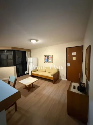 Imagem Flat disponível para locação no Astron Baden Baden no Campo Belo, com 54m², 1 dormitório e 1 vaga