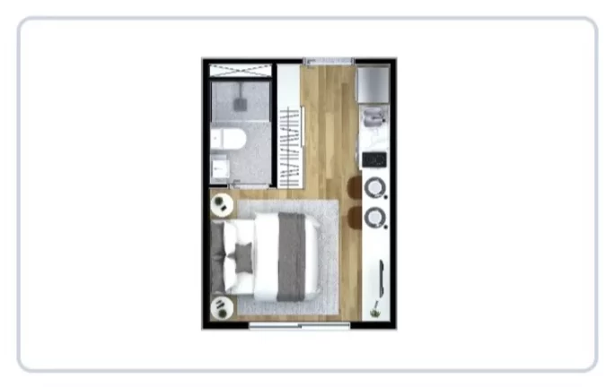 Imagem STUDIO 17m² (NR), EXCELENTE OPÇÃO PARA MORADIA OU INVESTIMENTO, PRÓXIMO À ESTAÇÃO PIRITUBA!