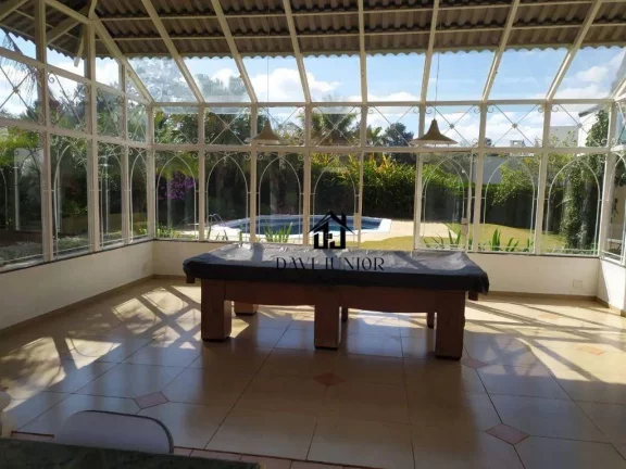 Imagem Casa com 3 suites, 650 m² - venda por R$ 4.500.000 ou aluguel por R$ 17.650/mês - Condomínio Residencial Lago Azul - Araçoiaba da Serra/SP
