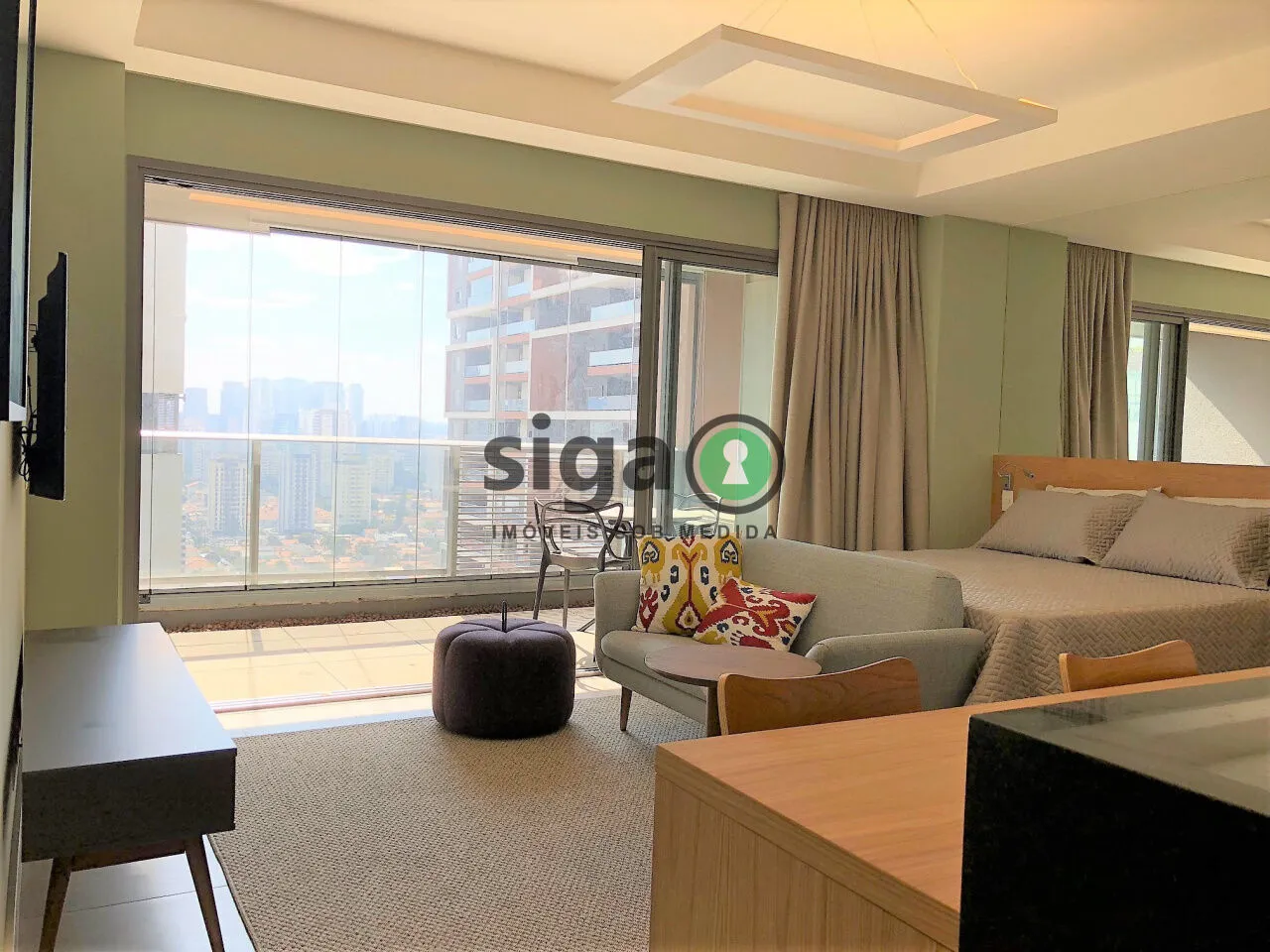 Imagem Apartamento 1 quarto, 1 vaga de garagem, 43m², para locação Brooklin - São Paulo/SP