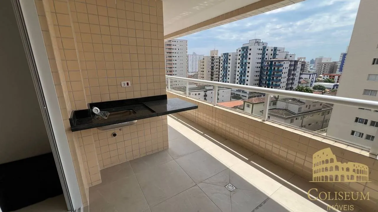 Imagem Apartamento com 2 dormitórios para alugar, 84 m² por R$ 3.600,00/mês - Aviação - Praia Grande/SP