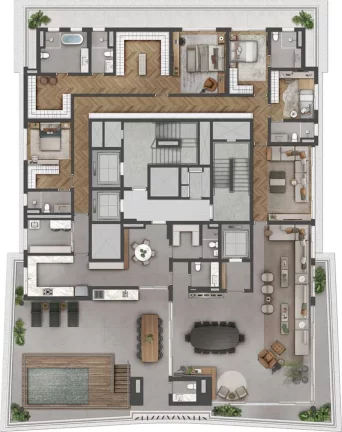 Imagem VISTA BROOKLIN - LINDENBERG - Aptos de 261m², alto padrão, em região nobre do Brooklin!