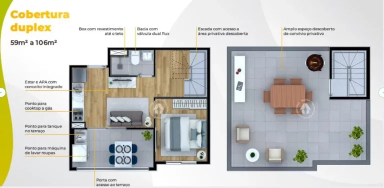 Imagem METROCASA BUTANTÃ - Apto DUPLEX 1 dorm 68m², próximo às Estações de Metrô Butantã e Pinheiros!