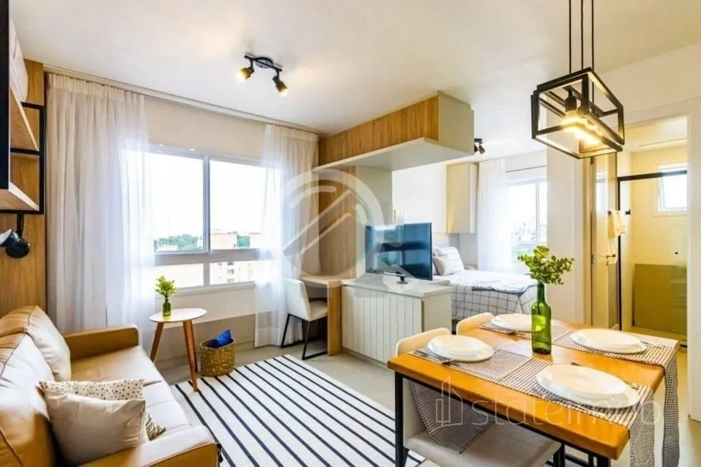 Apartamento mobiliado e pronto pra morar com 43 m², 1 dormitório e 1 vaga de garagem rotativa no b...