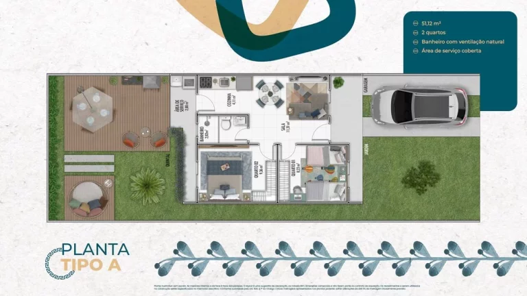 Imagem Casa Nova no Residencial Creta em São José dos Pinhais - R$311 mil