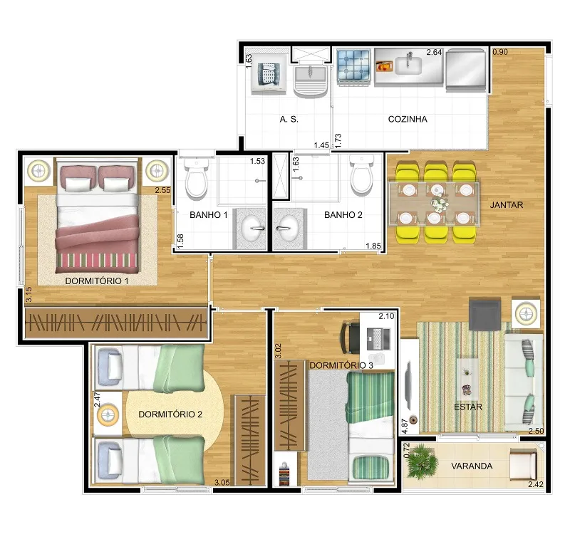 Imagem Condomínio Evolution Diadema, apartamento à venda com 3 dormitórios em Diadema SP