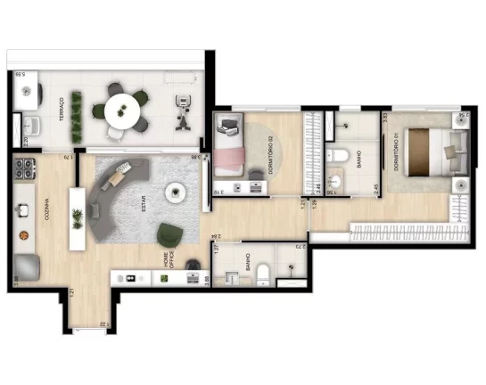 Imagem SIGNATUR - TARJAB - Aptos de 74m², em excelente localização, próximo a Estação São Judas do Metrô!