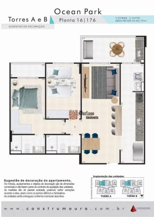 Imagem Apartamento com 2 dormitórios à venda, 82,79 m² a partir de R$ 520.170 - Ocian - Praia Grande/SP