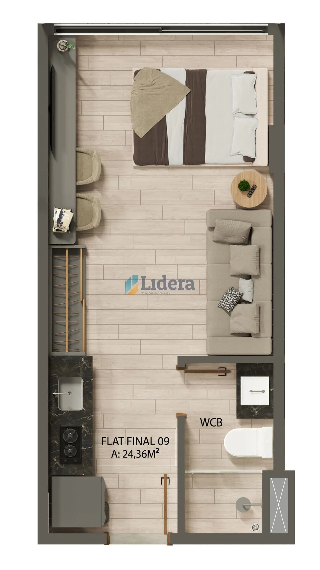 Imagem Flat - 24,32m² - Jardim Oceania, João Pessoa/PB