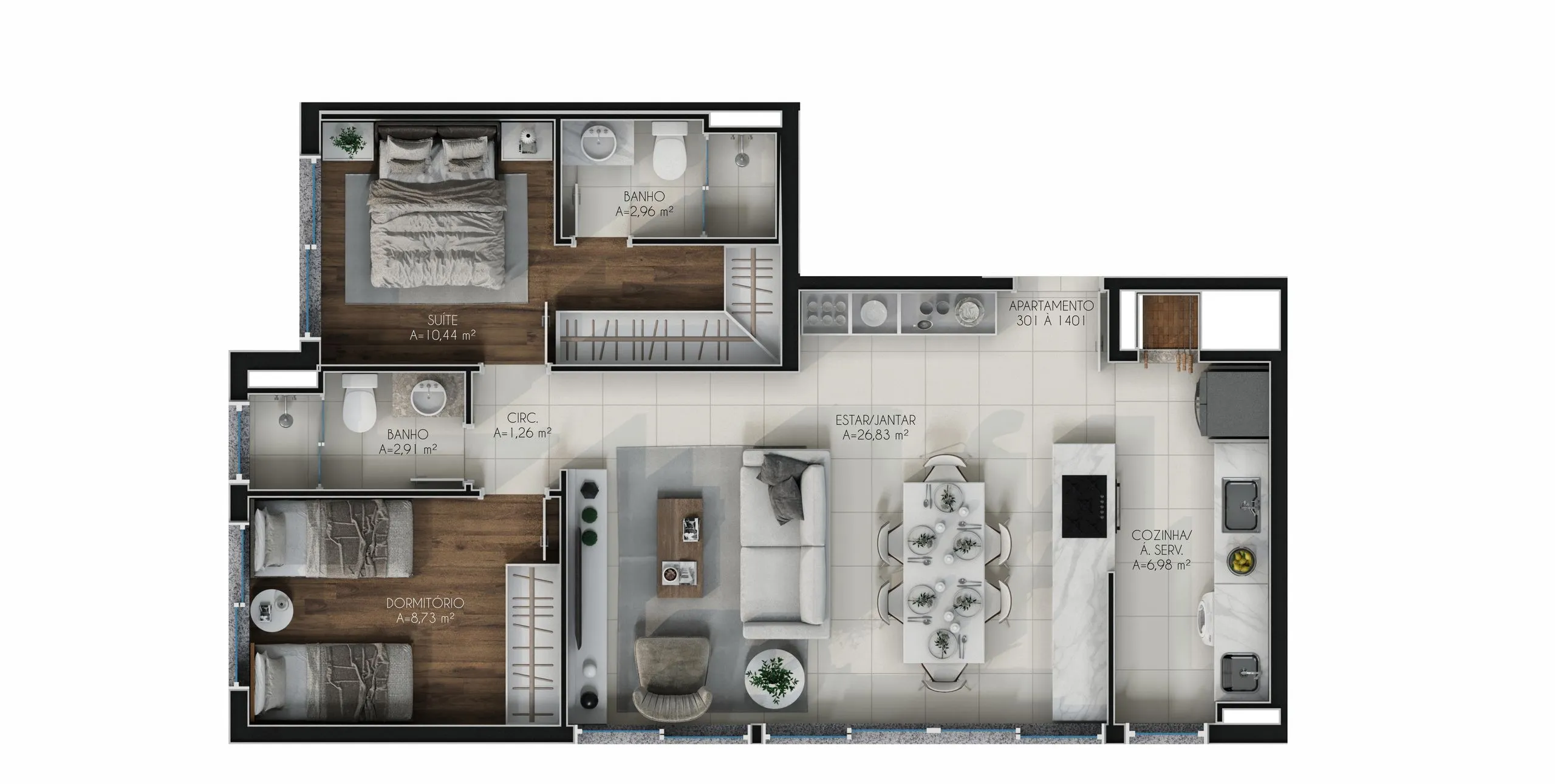Imagem Apartamento à venda em Porto Alegre, Jardim Botânico, com 2 quartos, 79m2