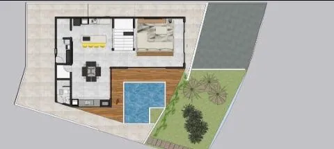 Imagem VENDA DE SOBRADO NOVO NO CONDOMÍNIO REAL PARK, EM ARUJÁ/SP, 315m² com 3 suítes amplas, espaço gourmet, piscina e garagem coberta. CONSULTE-NOS.