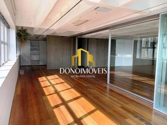 Imagem Conjunto comercial com 201m² de área útil, em andar alto e com vista privilegiada para o Jardim E...