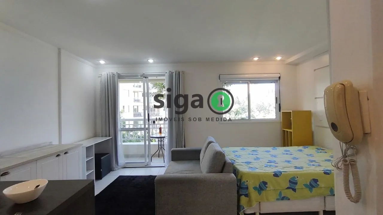 Imagem Studio mobibiliado de 33m², locação por R$ 3.197,00 - Panamby - São Paulo/SP