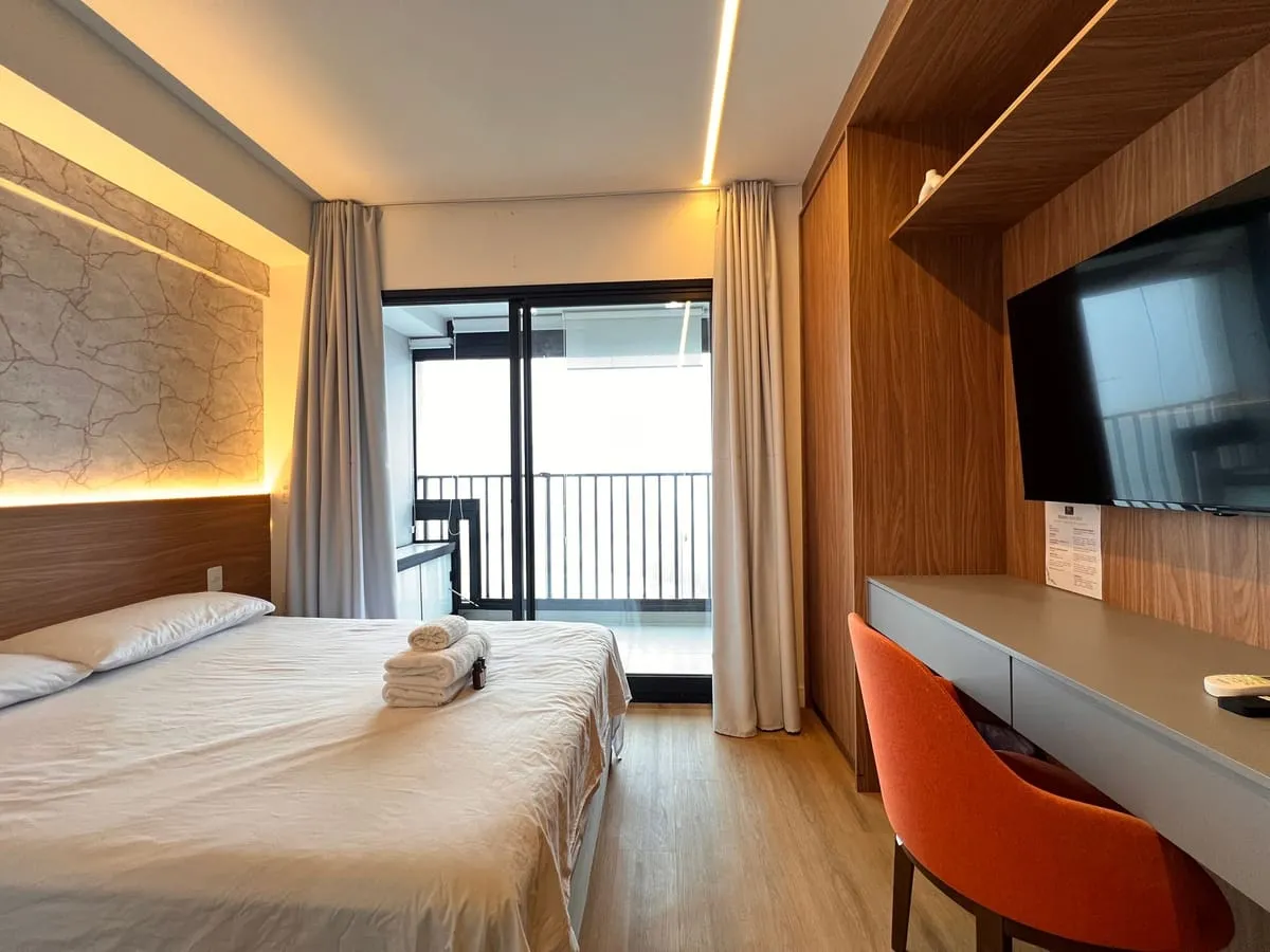 Imagem Apartamento com 1 Quarto para alugar, 23m² - Santo Amaro