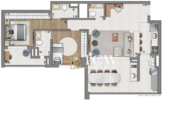 Imagem Apartamento à venda no bairro Brooklin - São Paulo/SP, Zona Sul
