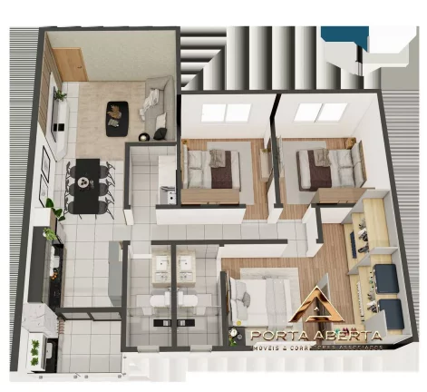 Imagem Lancamento Home Resort Santorini - 3 Quartos - Belvedere - COD 1529