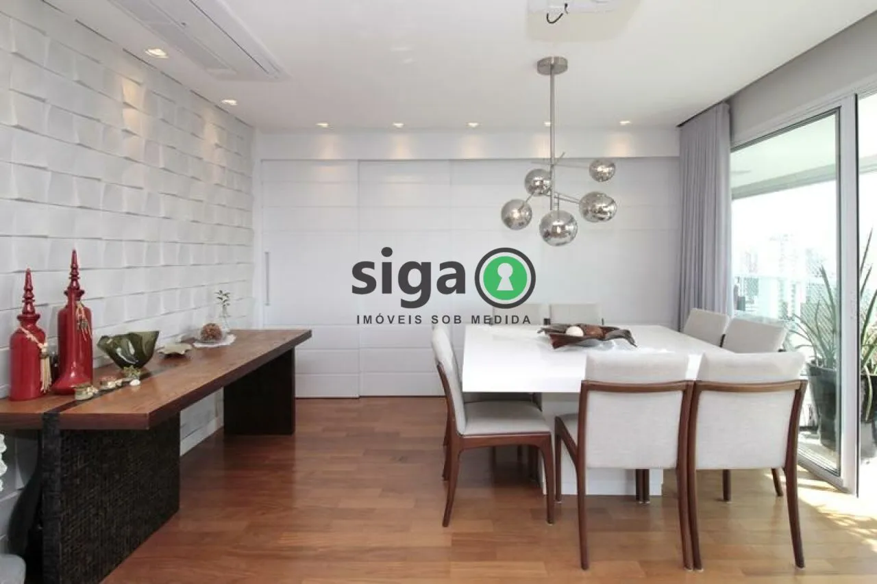Imagem Apartamento à venda no Brooklin | 167m² | Andar alto | 3 suítes | Varanda gourmet | Alto padrão