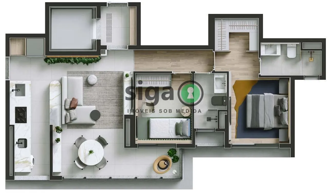 Imagem Apartamento em Perdizes de 70m² com suíte e vaga de garagem