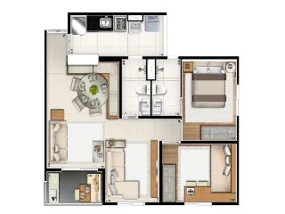 Imagem Condomínio Verte Belém, APARTAMENTO COM 3 QUARTOS EM BELÉM SÃO PAULO SP