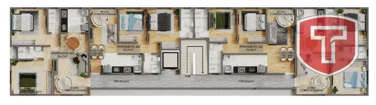 Imagem Cobertura com 2 dormitórios à venda, 101 m² por R$ 529.987,00 - Altiplano Cabo Branco - João Pessoa/PB