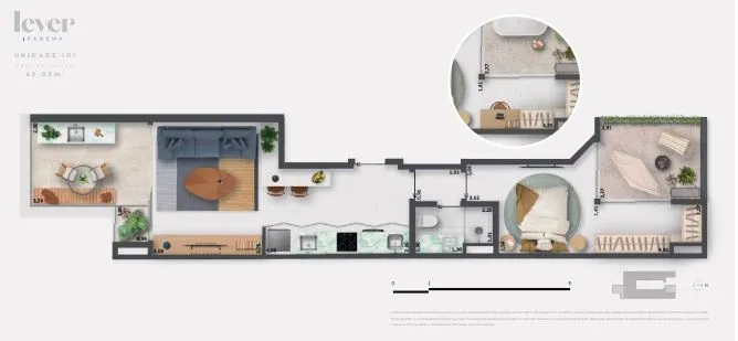 Imagem Lever Ipanema - Gardens e apartamentos tipo em Ipanema | A partir de R$ 1.550.000 | Brix | Zona Sul Lançamentos