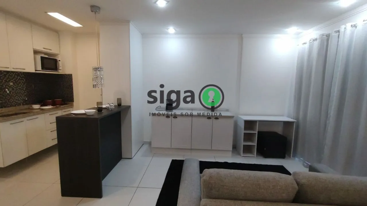Imagem Studio mobibiliado de 33m², locação por R$ 3.197,00 - Panamby - São Paulo/SP