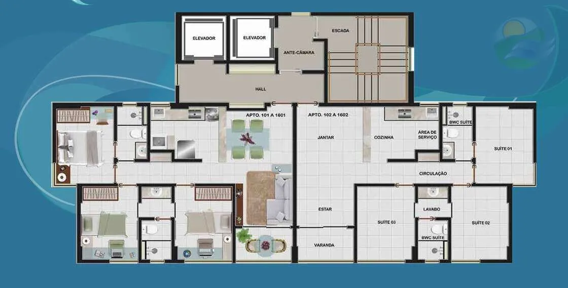 Imagem OPORTUNIDADE! Apartamento com 3 suites, Novo, nascente, venda, em Boa Viagem, Recife.