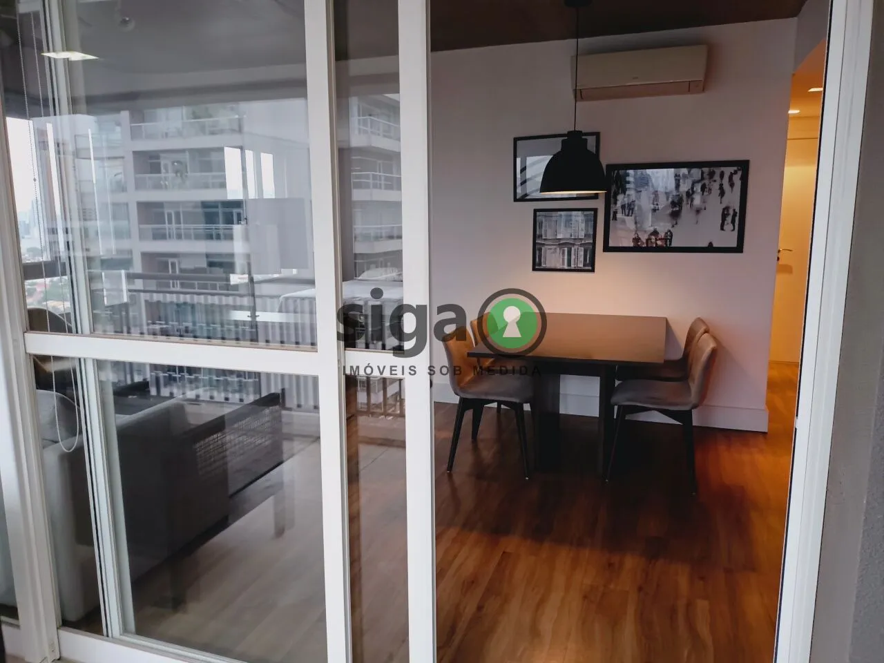 Imagem Apartamento Mobiliado com 1 quarto, 2 banheiros e 1 vaga para alugar no Brooklin