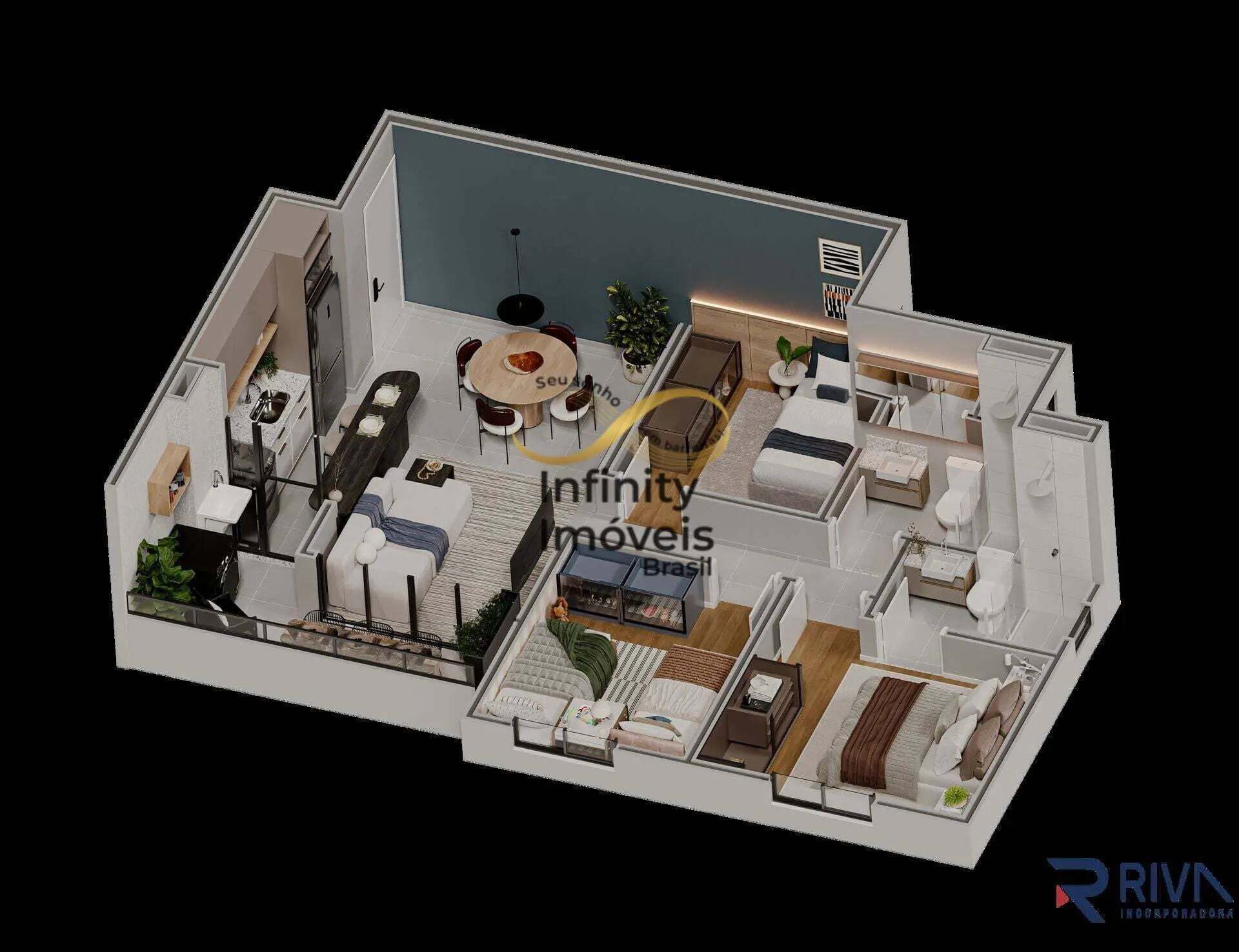 Imagem CITTÁ BENE - Apartamento à venda no bairro Ouro Preto - Belo Horizonte/MG